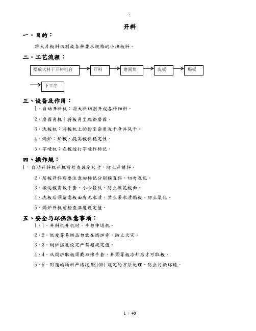 PCB工艺流程图