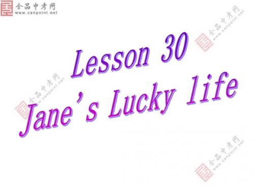 冀教版九年级上Unit+4+Lesson+30课件