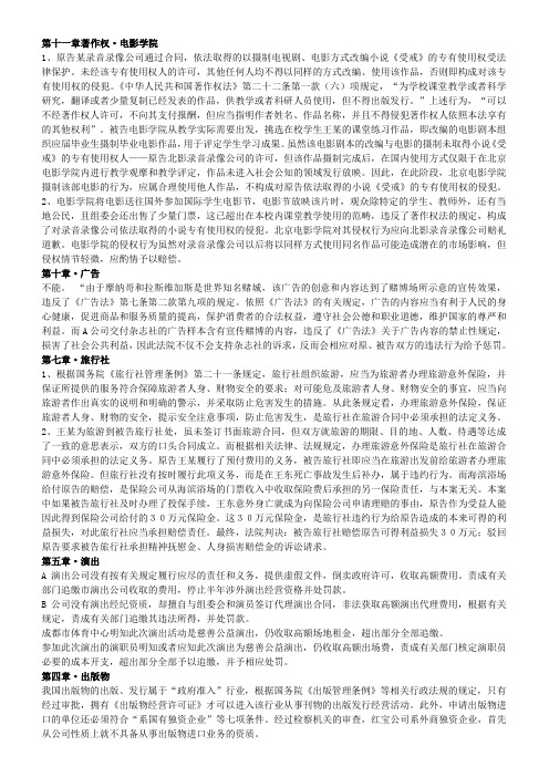 文化产业政策法规课后案例分析