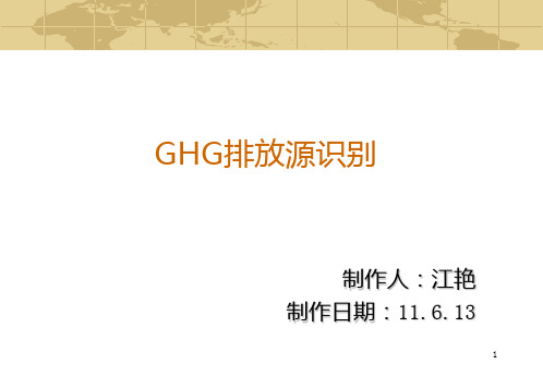 GHG排放源识别教材