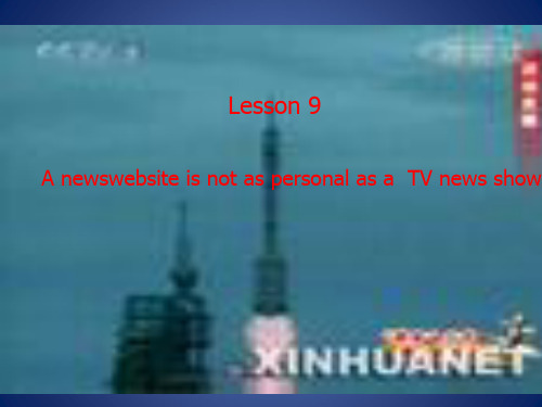 Unit 3《The Media》Lesson9 A news website is not a