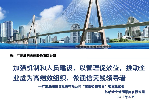 通信管理咨询项目建议书(ppt 68页)