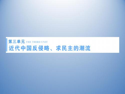 山东省菏泽市成武2016届高三历史一轮复习课件必修部分第三单元近代中国反侵略求民主的潮流第7讲新民主主义