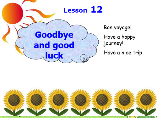 新概念二册Lesson-12--goodbye-and-good-luck