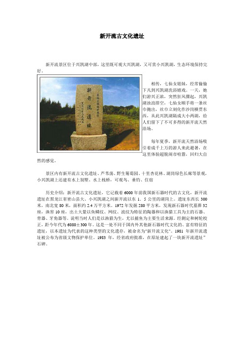 密山新开流古文化遗址