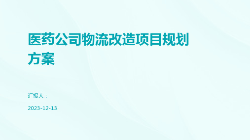 医药公司物流改造项目规划方案