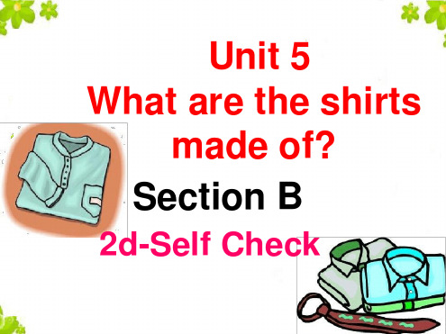 人教版九年级下册英语unit5第6课时sectionB3a selfcheck课件1共13张