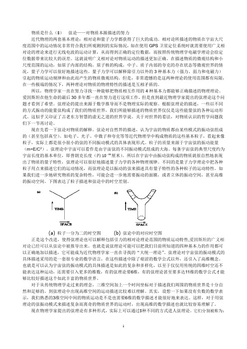 物质是什么08  弦论-物质的起源的研究