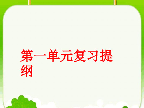 七年级生物上册 我们身边的生物复习课件 济南版
