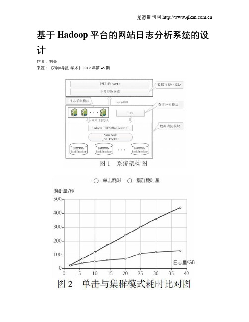 基于Hadoop平台的网站日志分析系统的设计