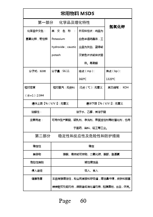 氢氧化钾