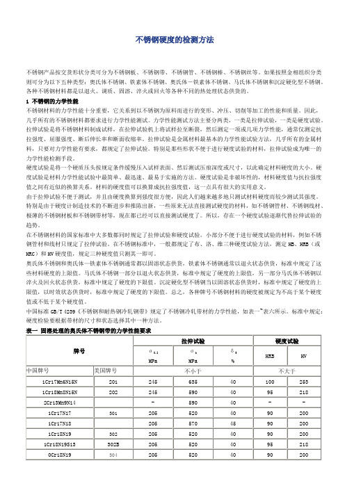 最新不锈钢的检测方法