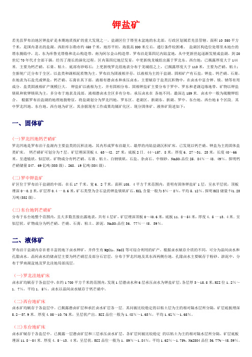 钾盐矿