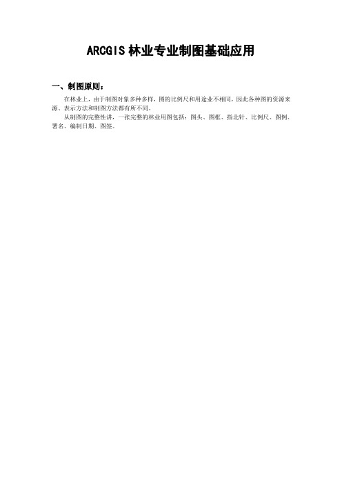 ARCGIS林业专业制图