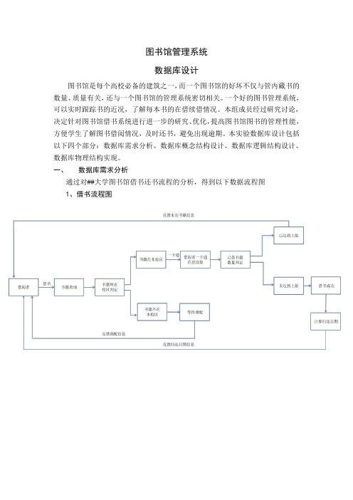 图书馆管理系统数据库设计