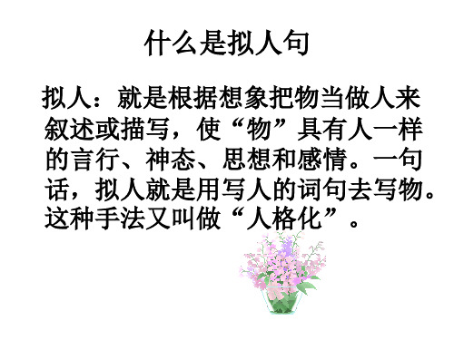 什么是拟人句