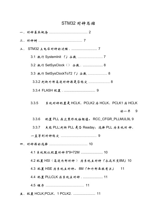 STM32时钟总结剖析