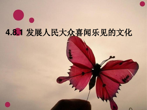 发展人民大众喜闻乐见的文化.ppt