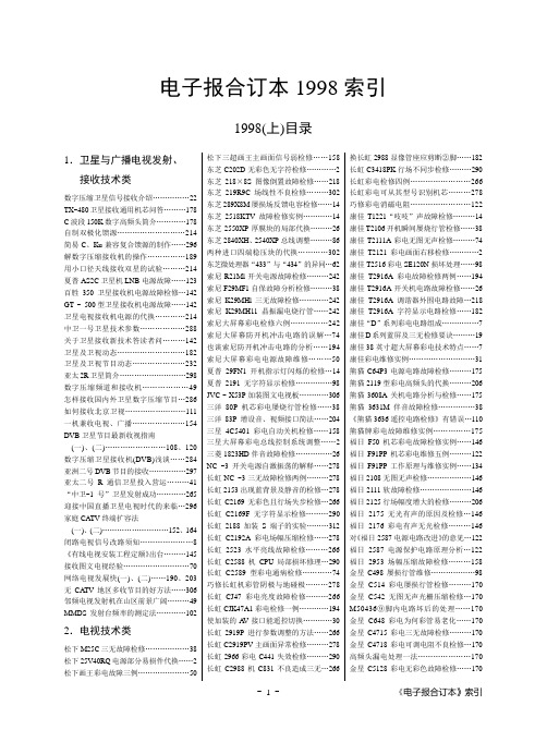 电子报合订本1998索引