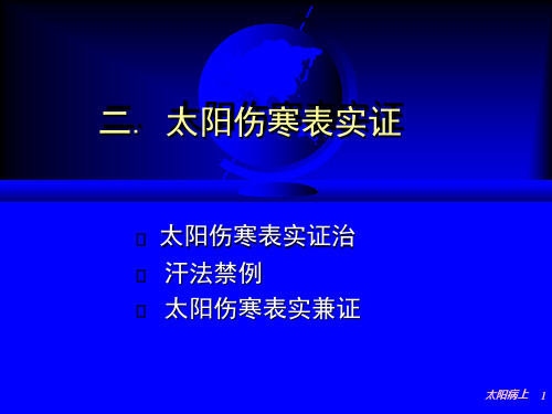 伤寒表实证