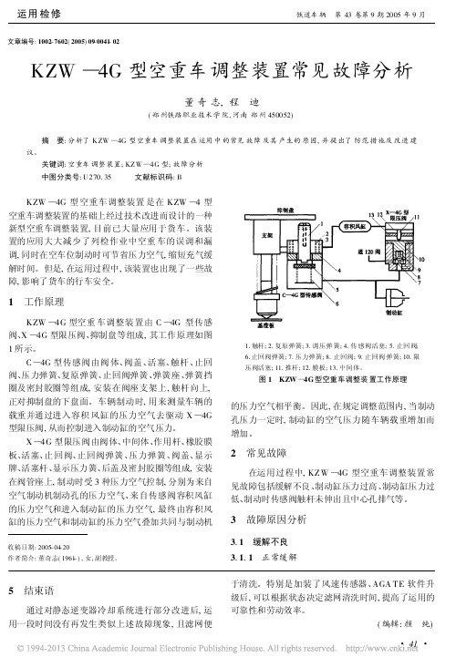 KZW_4G型空重车调整装置常见故障分析_董奇志