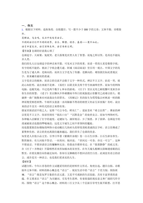 高考作文复习指导