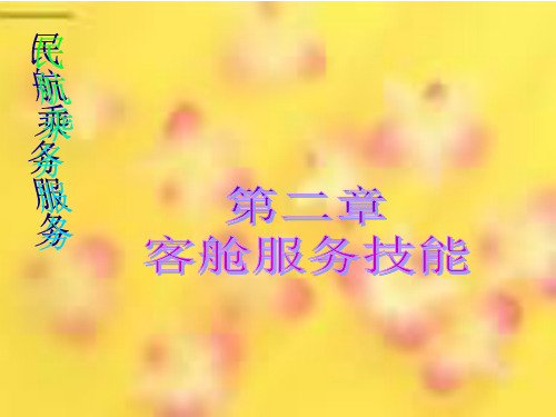 客舱服务技能