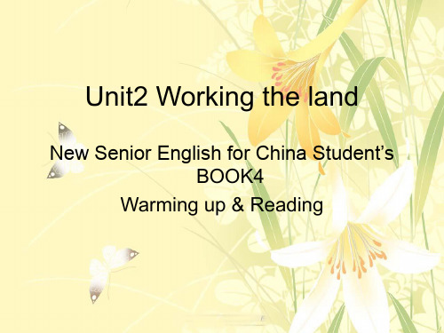 人教版必修4英语Unit2Reading说课课件(共27张PPT)