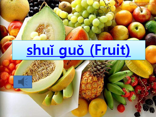 对外汉语初级水果教学精品PPT课件