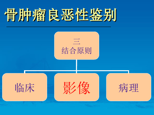 骨肿瘤良恶性鉴别诊断PPT课件