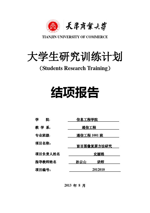 SRT结项报告