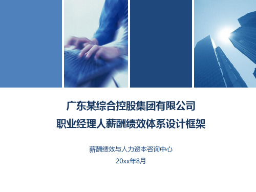 广东某综合控股集团有限公司职业经理人薪酬绩效体系设计框架