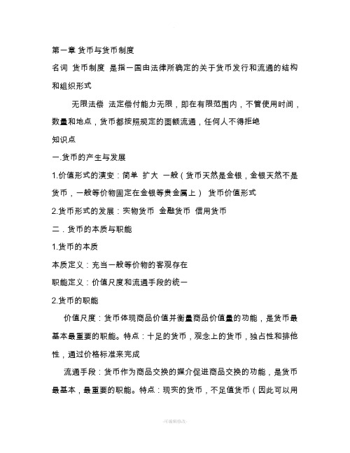 货币与货币制度精品