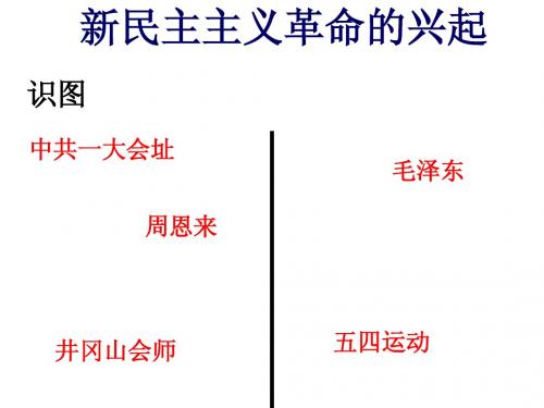 第三单元 新民主主义革命的兴起复习课件3鲁教版八年级上册