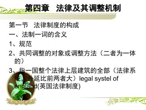 《法理学》第四章 法律及其调整机制