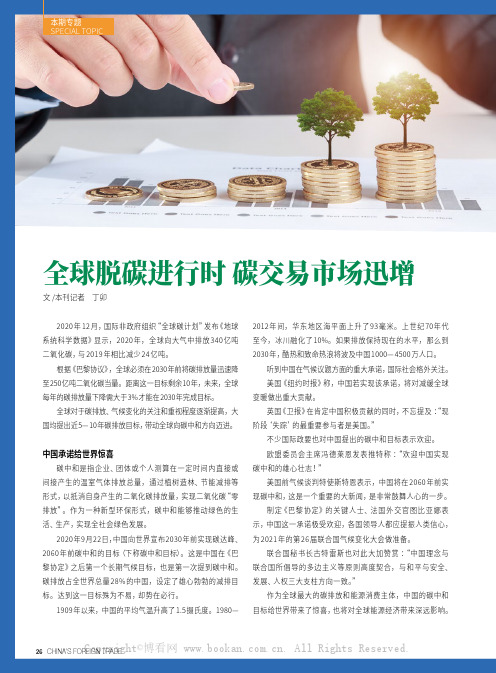 全球脱碳进行时　碳交易市场迅增