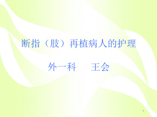 断指再植(王会)