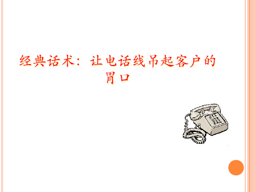 销售篇：电话约访话术