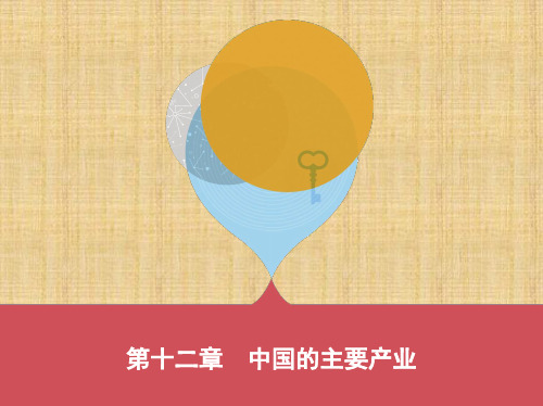 泰安中考地理 第十二章 中国的主要产业(可编辑PPT).pptx [自动保存的]