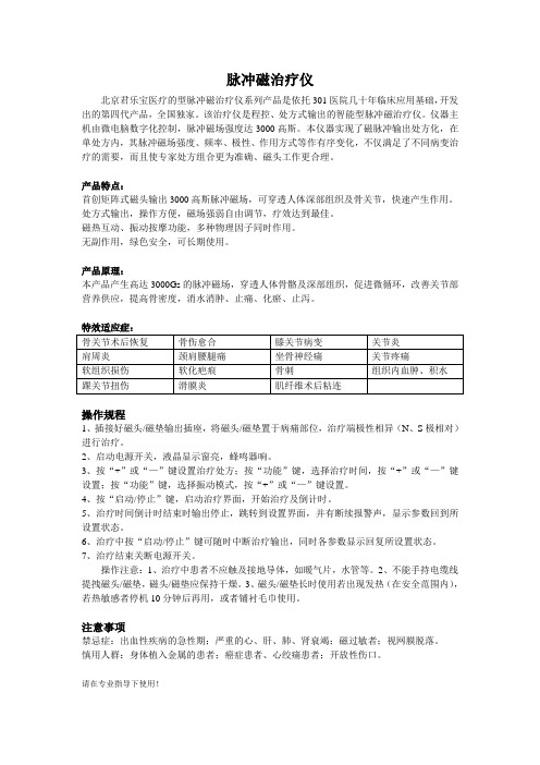 脉冲磁治疗仪