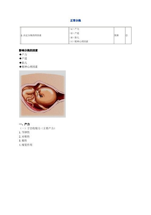 妇产科知识点精华笔记2