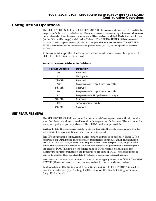 MEMORY存储芯片MT29F32G08AFACAWP-ITZ C中文规格书