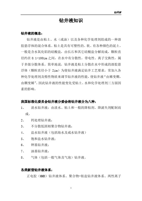 钻井液相关知识