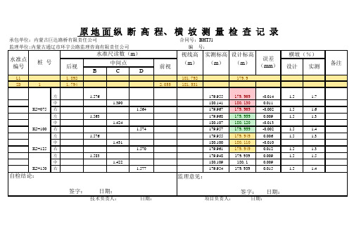 纵断高程横坡检查自动生成 - 副本