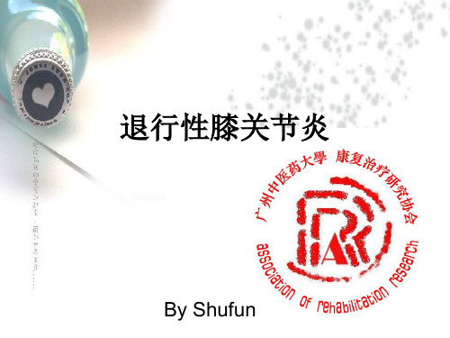 退行性膝关节炎ppt课件