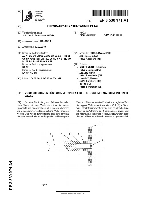 【EP3530971A1】DEVICEFORTHEREVERSIBLECONNECTIONOFARO