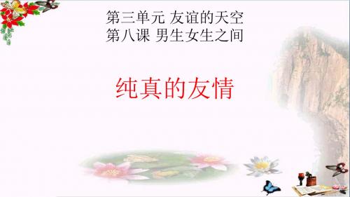 纯真的友情ppt优秀课件2 教科版