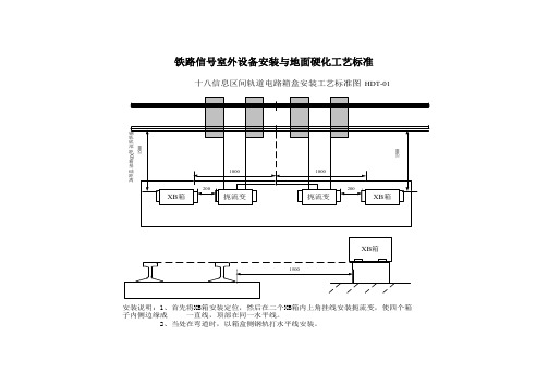铁路信号室外设备安装与地面硬化工艺标准