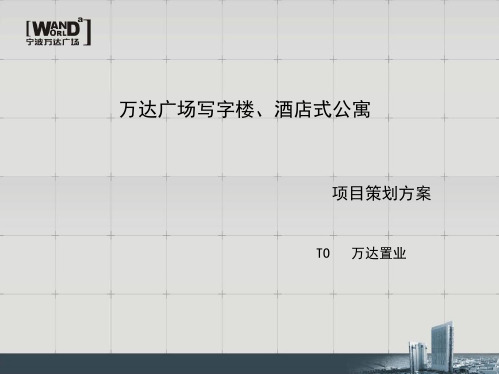 写字楼、酒店式公寓项目策划方案