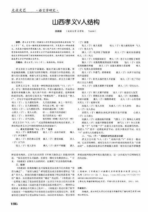 山西孝义V人结构
